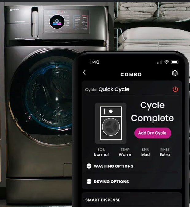 GE Profile UltraFast 2-in-1 Smart Washer-Dryer
