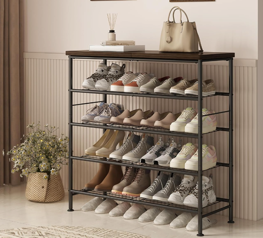 SUOERNUO Shoe Rack Organizer 5 Tier